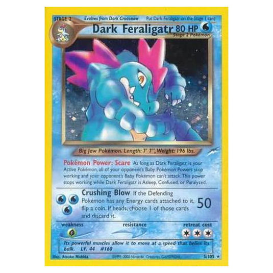 Pokemon - Neo Destiny - Dark Feraligatr - 005/105