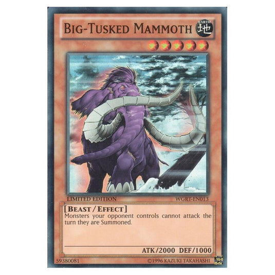 Yu-Gi-Oh! - War of the Giants Reinforcements - Big-Tusked Mammoth (Super Rare) WGRT-EN013