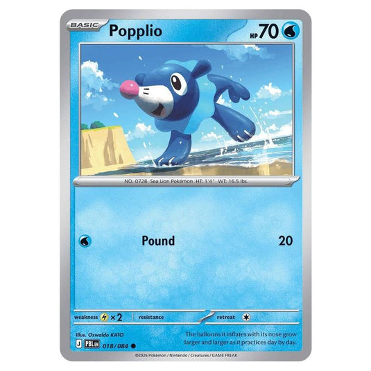Pokemon - Mega Evolution - Pitch Black - Popplio - 018/084