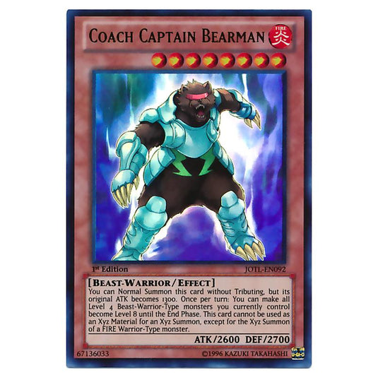 Yu-Gi-Oh! - Judgment of the Light - Coach Captain Bearman (Ultra Rare) JOTL-EN092