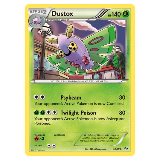 Pokemon - XY - Roaring Skies - Dustox - 7/108 (Reverse Holo)