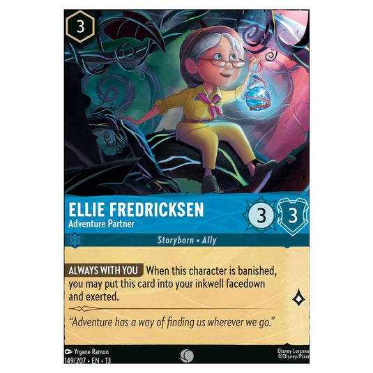 Lorcana - Attack of the Vine! - Ellie Fredricksen - Adventure Partner (Common) - 149/207