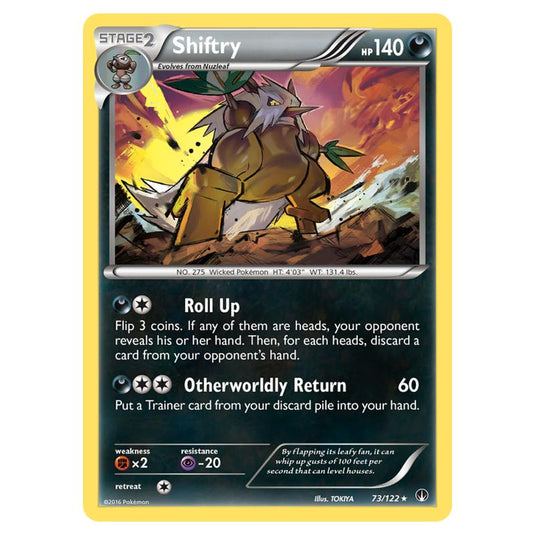 Pokemon - XY - Breakpoint - Shiftry - 73/122 (Reverse Holo)