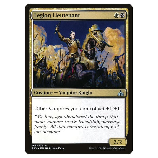 Magic The Gathering - Rivals Of Ixalan - Legion Lieutenant - 163/196 (Foil)