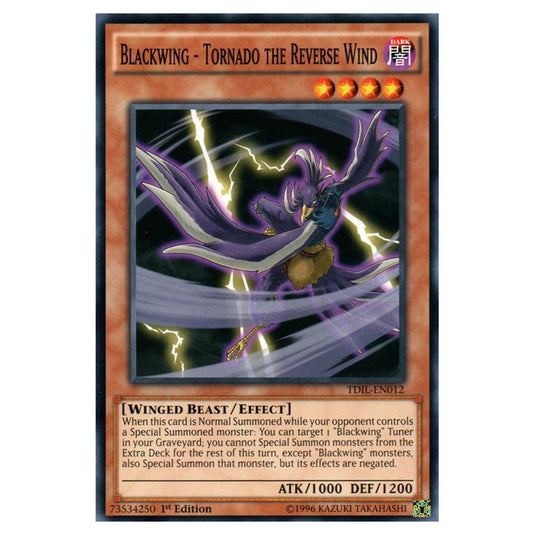 Yu-Gi-Oh! - The Dark Illusion - Blackwing - Tornado the Reverse Wind (Common) TDIL-EN012