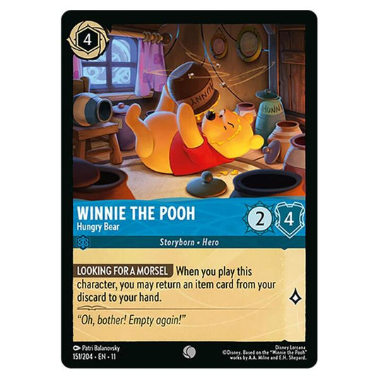 Lorcana - Winterspell - Winnie the Pooh - Hungry Bear (Common) - 151/204