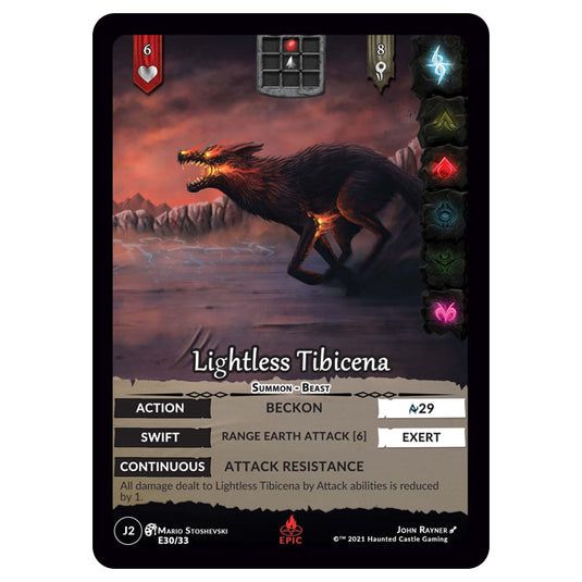 Genesis Battle of Champions - Welcome to Jaelara - Lightless Tibicena (Epic Rare) J2183