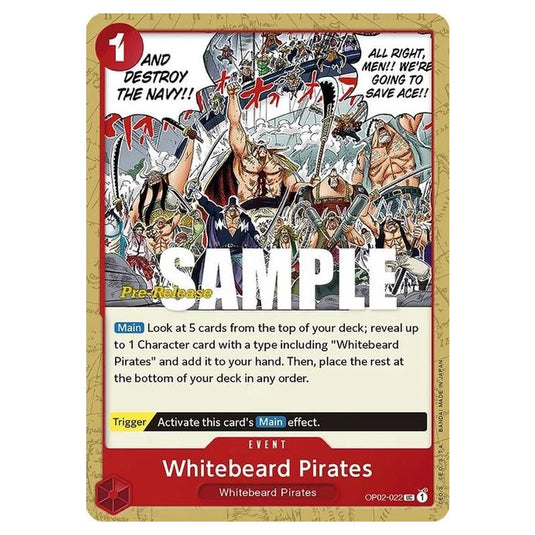 One Piece - OP-02: Paramount War Promos - Whitebeard Pirates - OP02-022