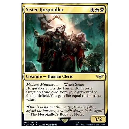 Magic The Gathering - Universes Beyond - Warhammer 40k - Sister Hospitaller - 141/168