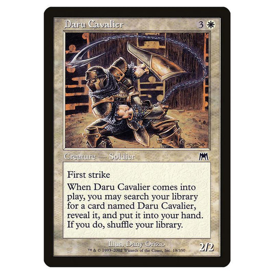 Magic The Gathering - Onslaught - Daru Cavalier - 18/350 (Foil)