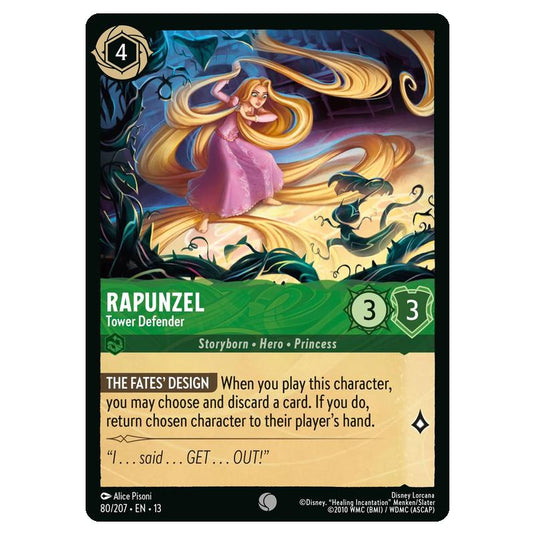 Lorcana - Attack of the Vine - Rapunzel - Tower Defender (Common) - 80/207
