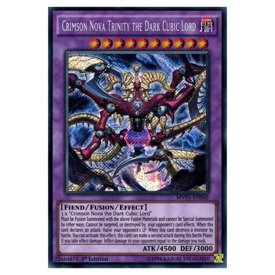 Yu-Gi-Oh! - Yu-Gi-Oh! The Dark Side of Dimensions Movie Pack Secret Edition - Crimson Nova Trinity the Dark Cubic Lord (Secret Rare) MVP1-ENS40