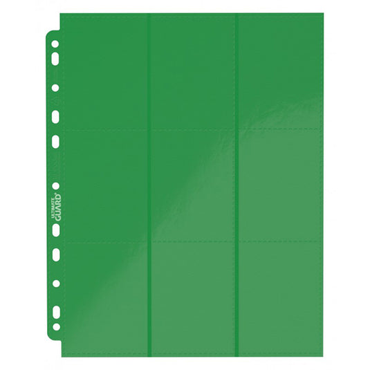 Ultimate Guard - 18-Pocket Pages - Side Loading Green (10)