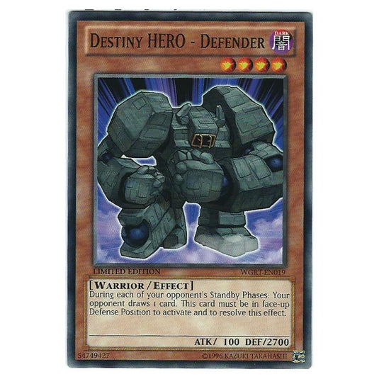 Yu-Gi-Oh! - War of the Giants Reinforcements - Destiny HERO - Defender (Common) WGRT-EN019