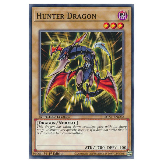 Yu-Gi-Oh! - Speed Duel GX - Duel Academy Box - Hunter Dragon (Common) SGX1-ENG02