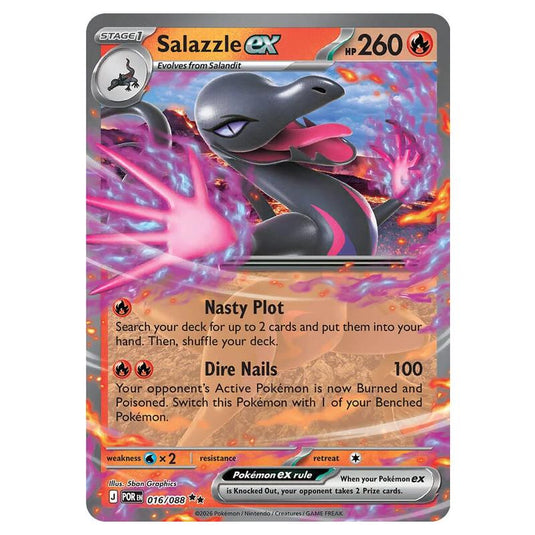 Pokemon - Mega Evolution - Perfect Order - Salazzle ex - 016/088