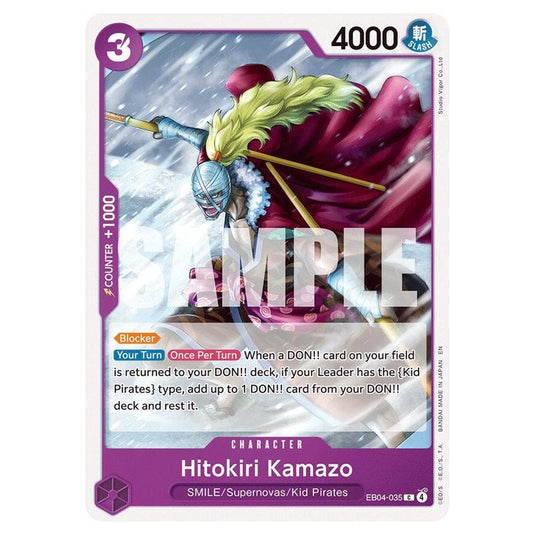One Piece - OP14 - The Azure Sea's Seven - Hitokiri Kamazo - EB04-035