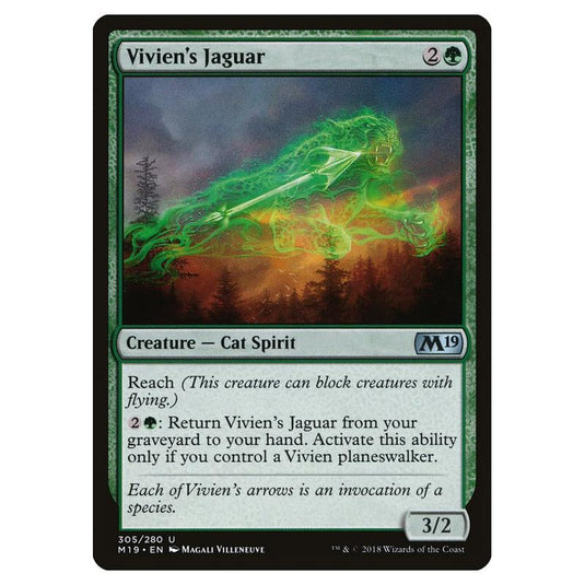 Magic the Gathering - Core Set 2019 - Vivien\\'s Jaguar - 305/280