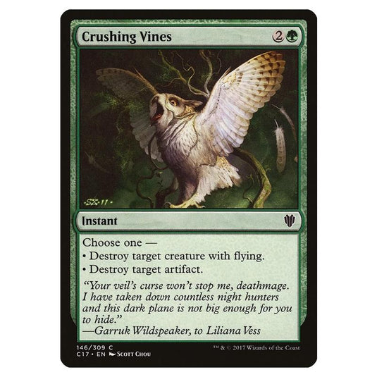 Magic The Gathering - Commander 2017 - Crushing Vines - 146/309