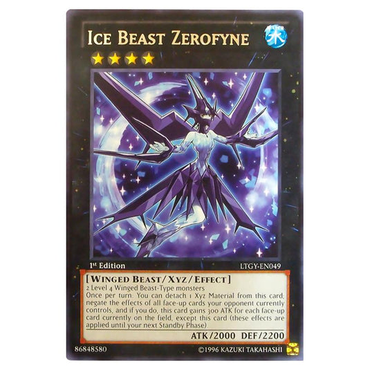 Yu-Gi-Oh! - Lord of the Tachyon Galaxy - Ice Beast Zerofyne (Rare) LTGY-EN049