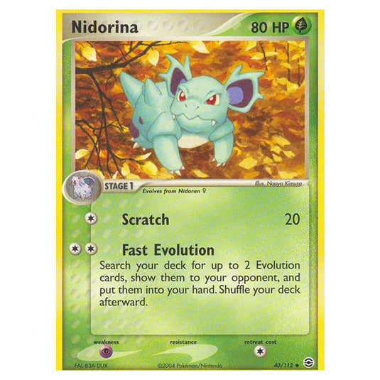 Pokemon - EX Series - FireRed & LeafGreen - Nidorina - 40/112