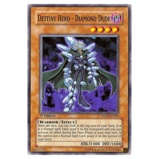 Yu-Gi-Oh! - Duelist Pack - Aster Phoenix - Destiny HERO - Diamond Dude (Common) DP05-EN003