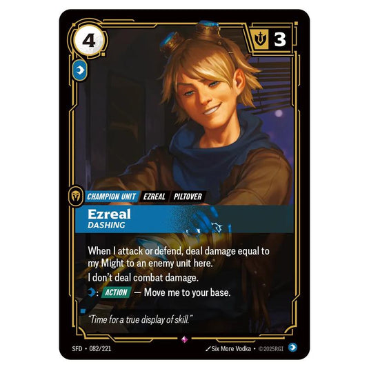 Riftbound: League of Legends TCG - Spiritforged - Ezreal - Dashing - 082/221