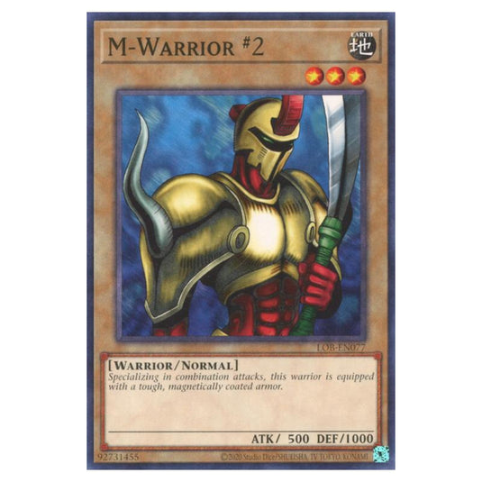 Yu-Gi-Oh! - Legend of Blue Eyes White Dragon (25th Anniversary Edition) - M-Warrior #2 (Common) - LOB25-EN077