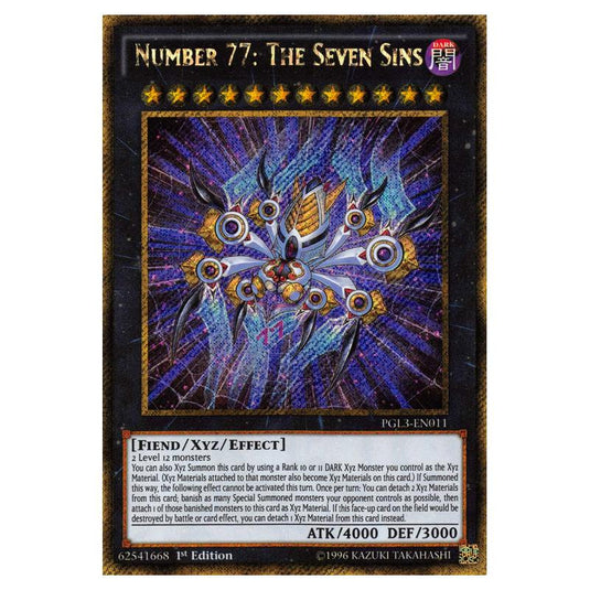 Yu-Gi-Oh! - Premium Gold - Infinite Gold - Number 77: The Seven Sins (Gold Secret Rare) PGL3-EN011