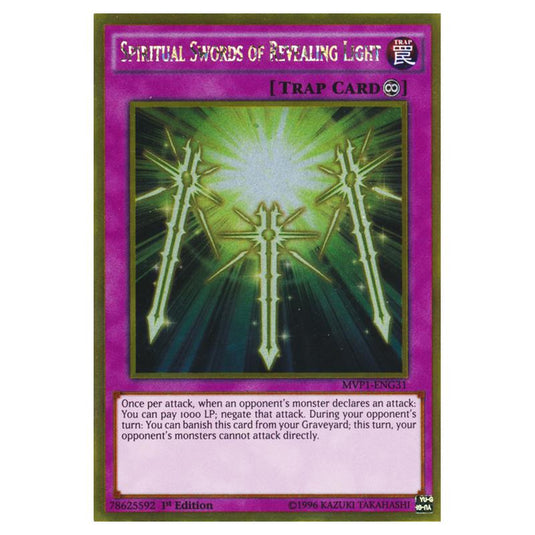 Yu-Gi-Oh! - Yu-Gi-Oh! The Dark Side of Dimensions Movie Pack - Gold Edition - Spiritual Swords of Revealing Light (Gold Rare) MVP1-ENG31