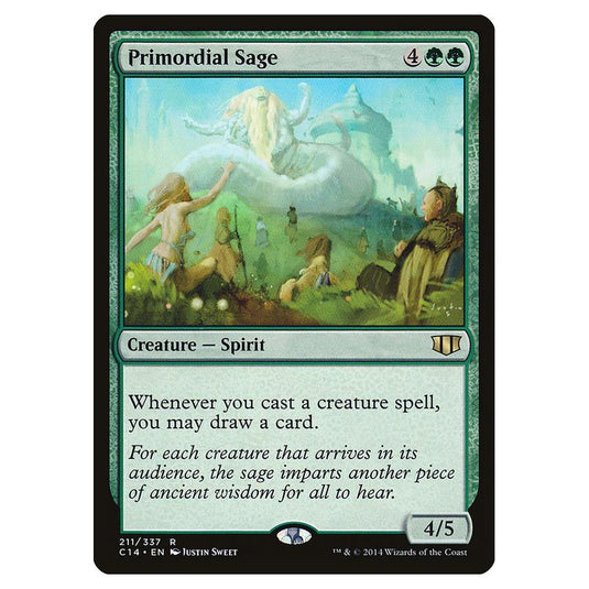 Magic The Gathering - Commander 2014 - Primordial Sage - 211