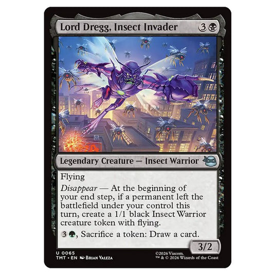 Magic The Gathering - Teenage Mutant Ninja Turtles - Lord Dregg, Insect Invader - 0065