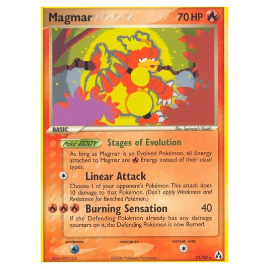 Pokemon - EX Legend Maker - Magmar - 21/92