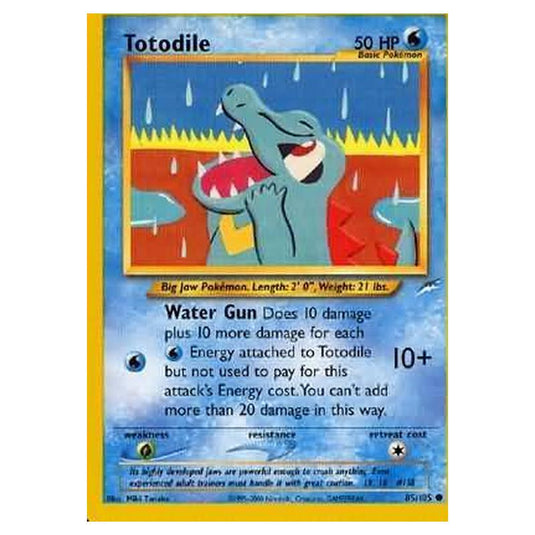 Pokemon - Neo Destiny - Totodile - 085/105