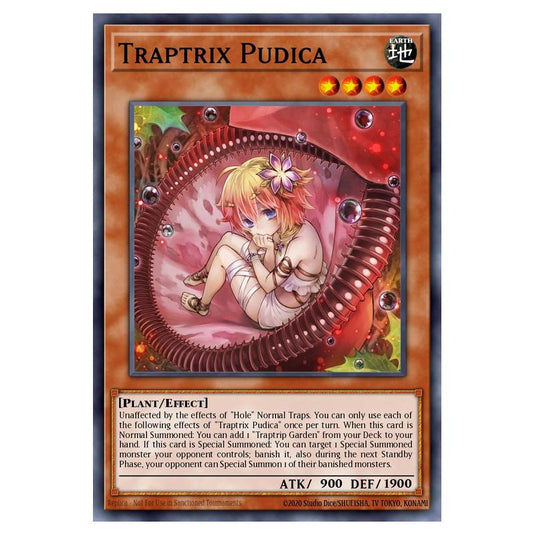 Yu-Gi-Oh! - Structure Deck - Beware of Traptrix - Traptrix Pudica (Ultra Rare) SDBT-EN001