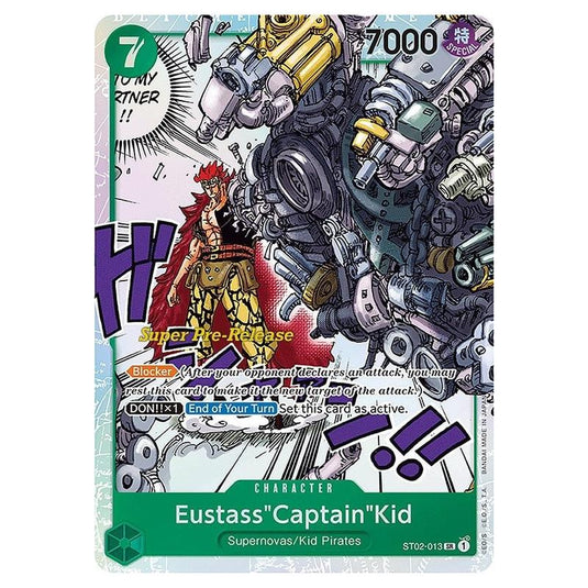 One Piece - ST-02: Starter Deck - Worst Generation - Super Pre-Release - Eustass"Captain"Kid - ST02-013p