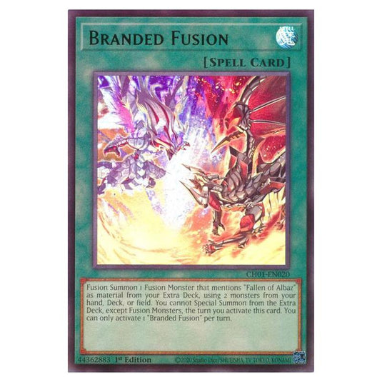 Yu-Gi-Oh! - The Chronicles Deck - The Fallen & The Virtuous - Branded Fusion (Ultra Rare) - CH01-EN020