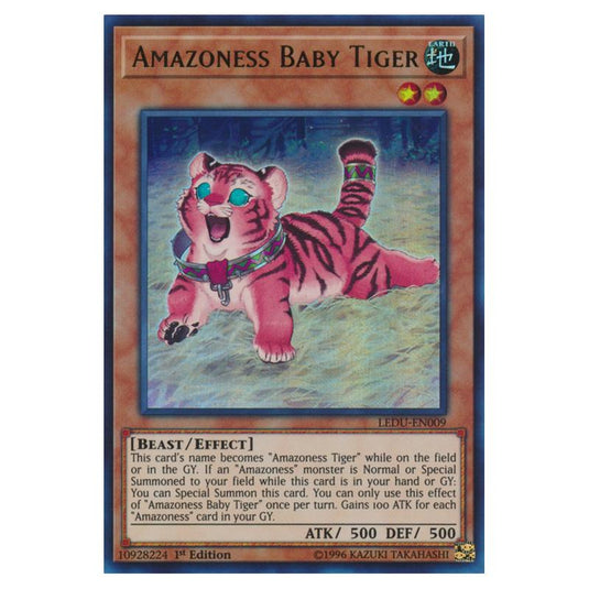 Yu-Gi-Oh! - Legendary Duelists - Amazoness Baby Tiger (Ultra Rare) LEDU-EN009