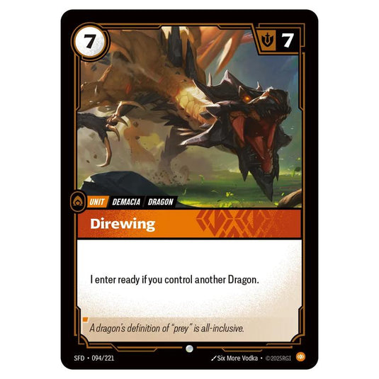 Riftbound: League of Legends TCG - Spiritforged - Direwing - 094/221