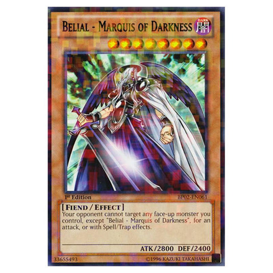 Yu-Gi-Oh! - Battle Pack 2 - War of the Giants - Belial - Marquis of Darkness (Mosaic Rare) BP02-EN061