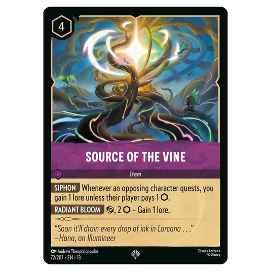 Lorcana - Attack of the Vine - Source of the Vine (Super Rare) - 72/207