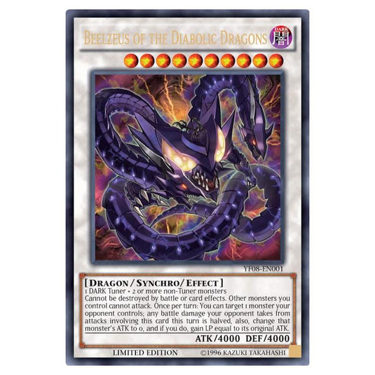 Yu-Gi-Oh! - Yu-Gi-Oh! 5D's volume 8 promotional card - Beelzeus of the Diabolic Dragons (Ultra Rare) YF08-EN001