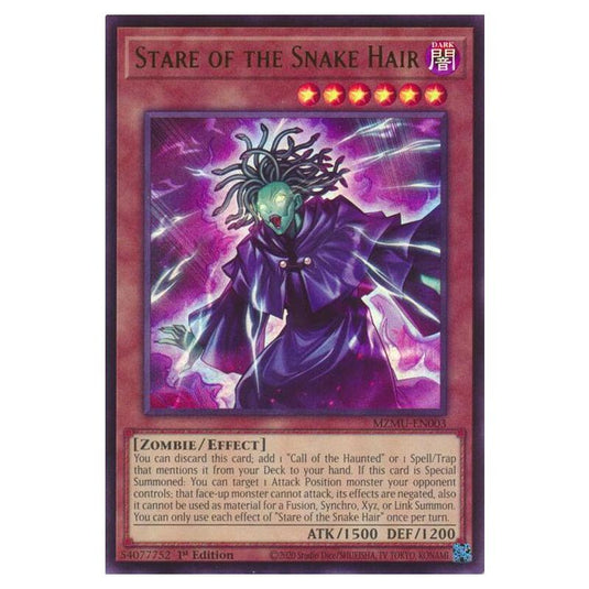 Yu-Gi-Oh! - Maze of Muertos - Stare of the Snake Hair (Ultra Rare) - MZMU-EN003