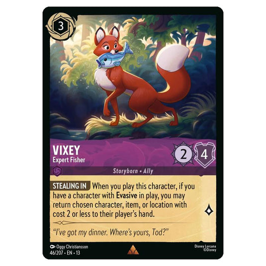 Lorcana - Attack of the Vine - Vixey - Expert Fisher (Rare) - 46/207