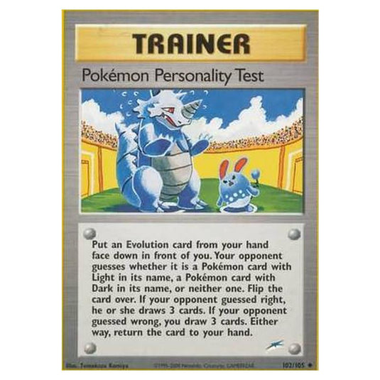 Pokemon - Neo Destiny - Pokémon Personality Test - 102/105