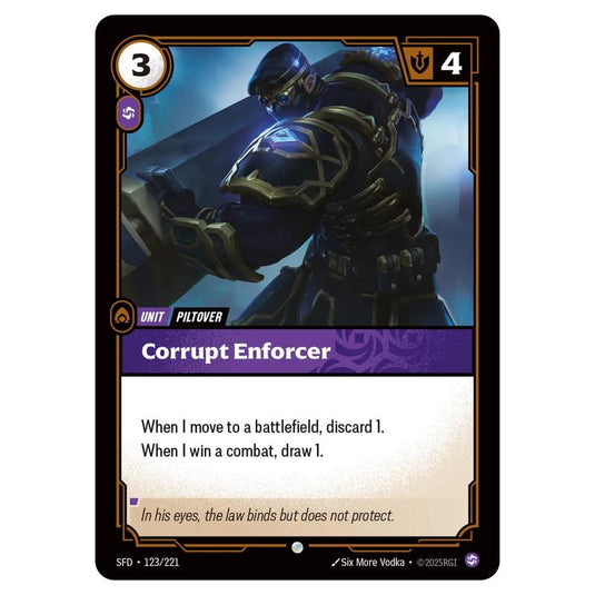 Riftbound: League of Legends TCG - Spiritforged - Corrupt Enforcer - 123/221