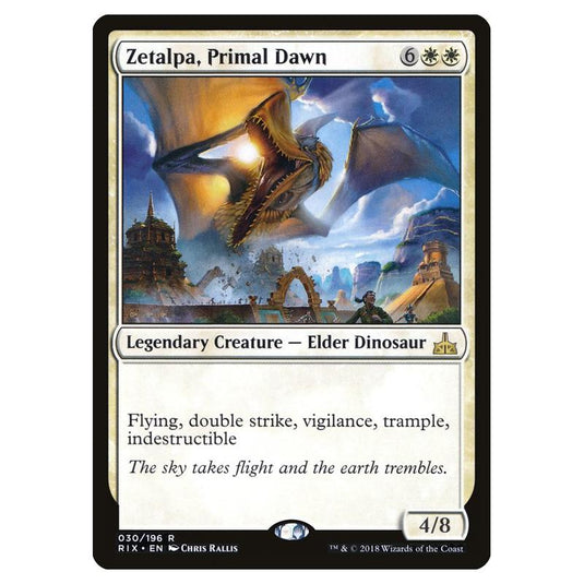 Magic The Gathering - Rivals Of Ixalan - Zetalpa, Primal Dawn - 30/196 (Foil)