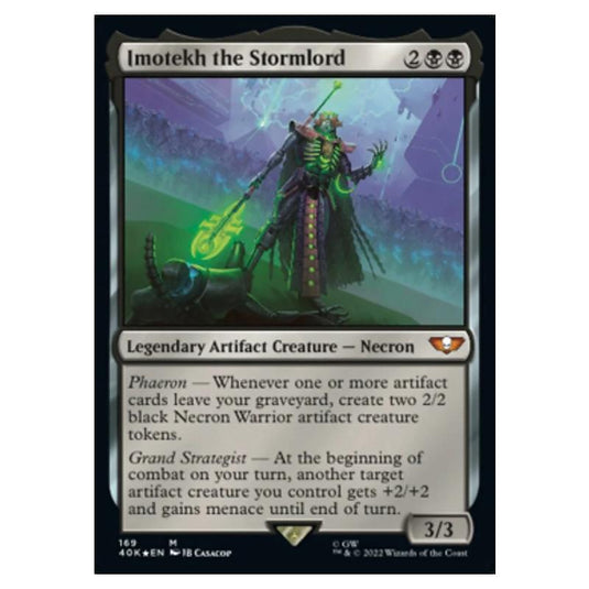Magic The Gathering - Universes Beyond - Warhammer 40k - Imotekh the Stormlord - 169/168