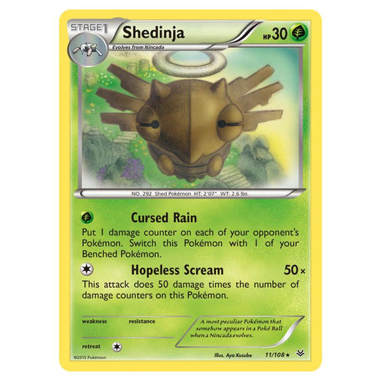 Pokemon - XY - Roaring Skies - Shedinja - 11/108 (Reverse Holo)