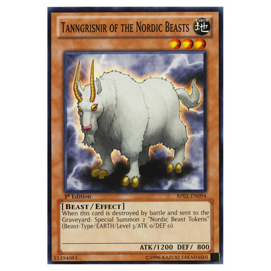 Yu-Gi-Oh! - Battle Pack 2 - War of the Giants - Tanngrisnir of the Nordic Beasts (Common) BP02-EN094